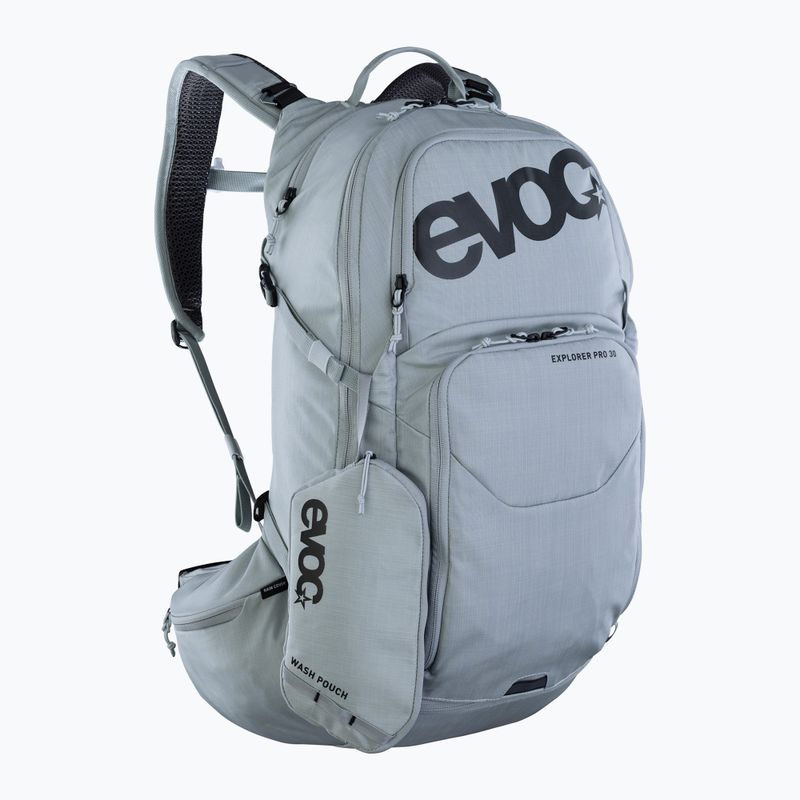 EVOC Explorer Pro 30 l ezüst kerékpáros hátizsák 4