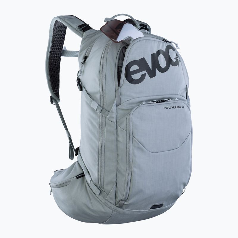 EVOC Explorer Pro 30 l ezüst kerékpáros hátizsák 5