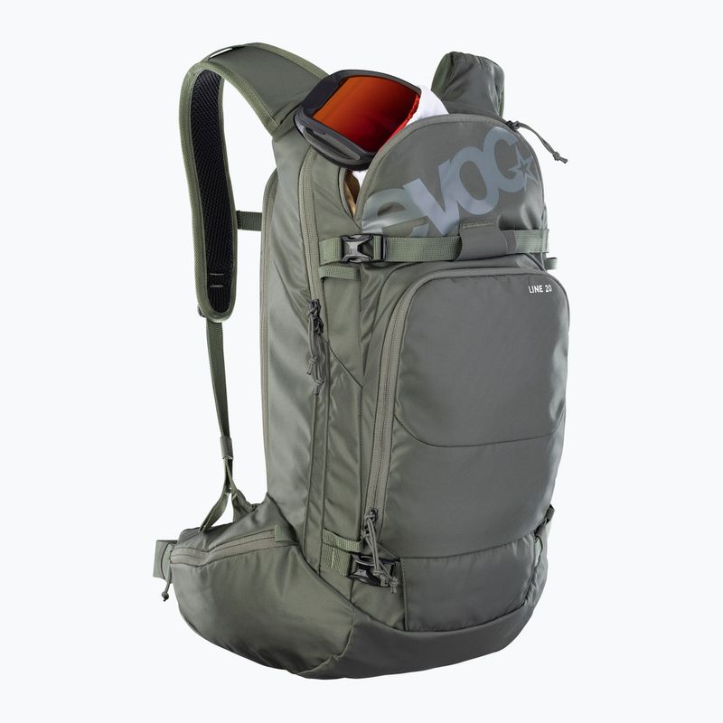 Skitúra hátizsák EVOC Line 20 l dark olive 2