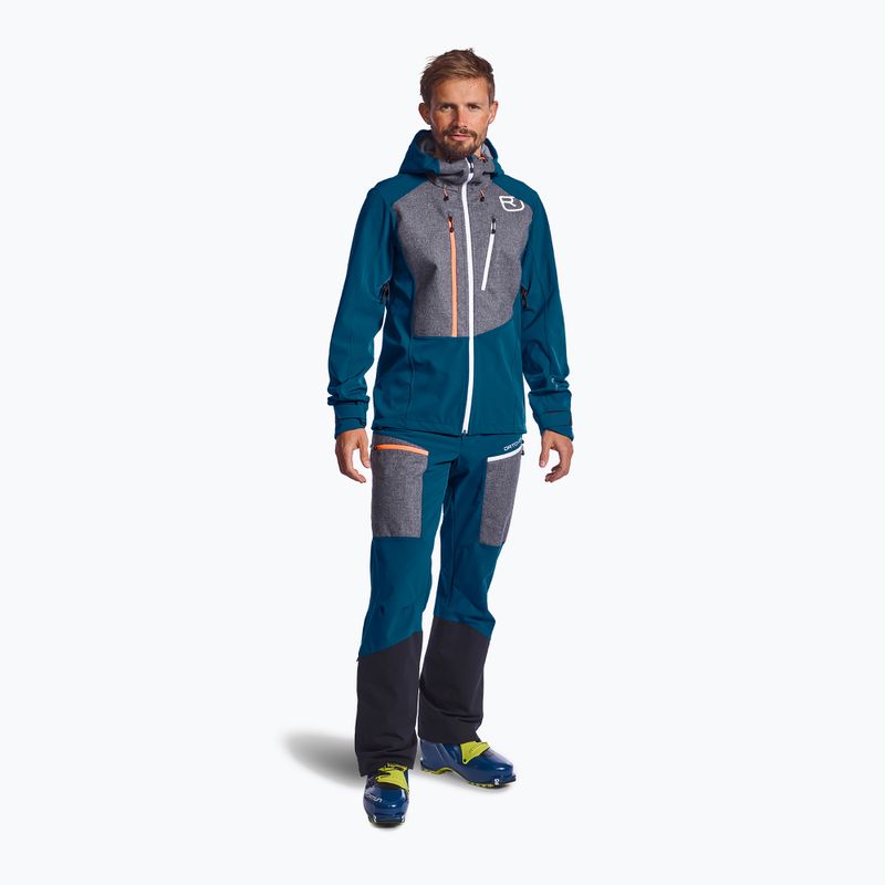 Férfi softshell dzseki Ortovox Pordoi tengerészkék 60173 2