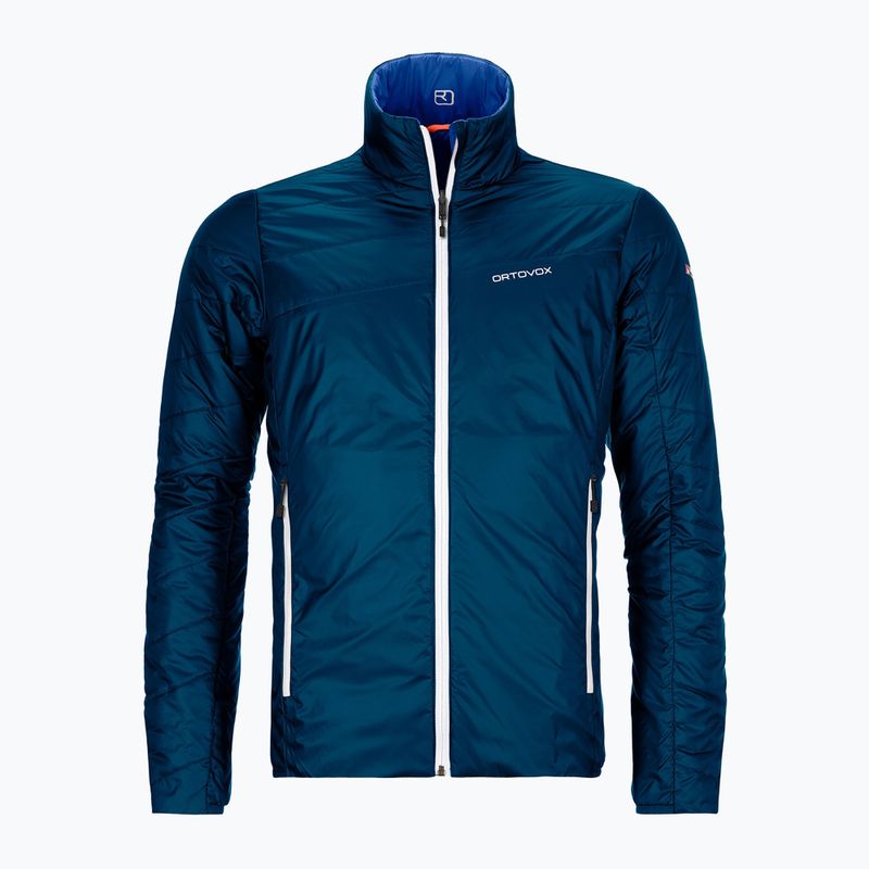 Férfi Ortovox Swisswool Piz Boval hibrid kabát kék fordítható 6114100041 8
