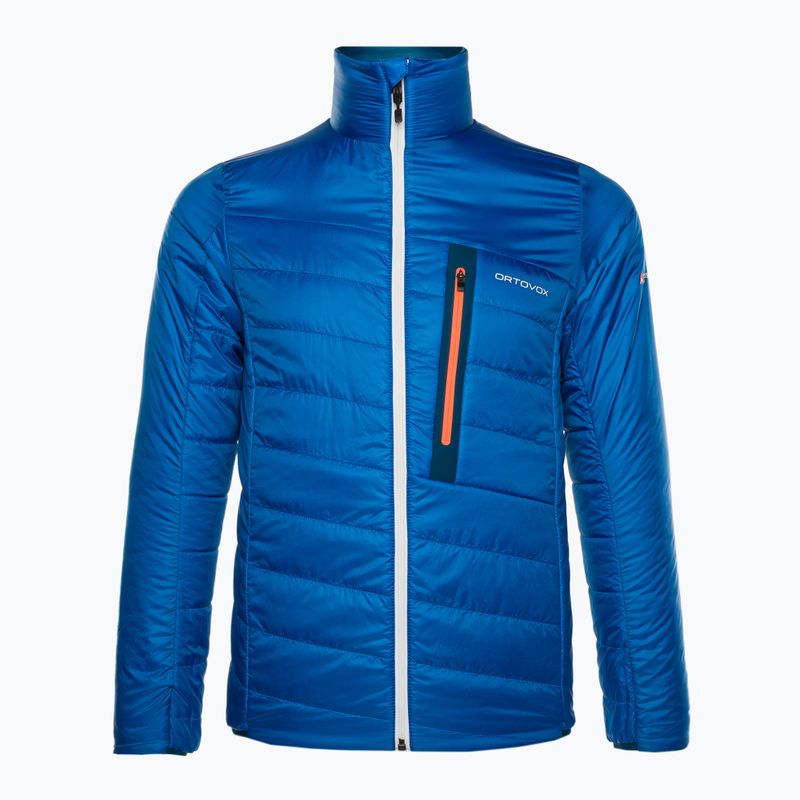 Férfi Ortovox Swisswool Piz Boval hibrid kabát kék fordítható 6114100041