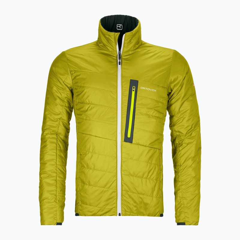 Ortovox Swisswool férfi hibrid dzseki Piz Boval zöld fordítható 6114100052