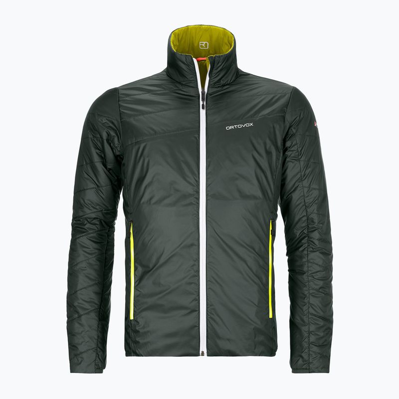 Ortovox Swisswool férfi hibrid dzseki Piz Boval zöld fordítható 6114100052 3
