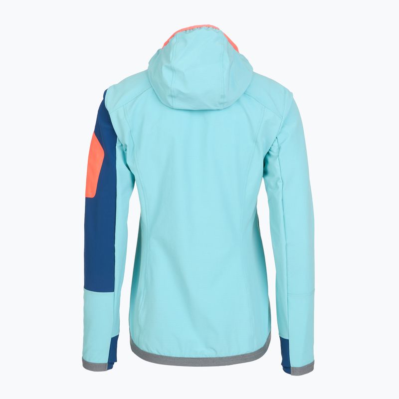 Női softshell dzseki Ortovox Berrino kapucnis kék 6027700007 2