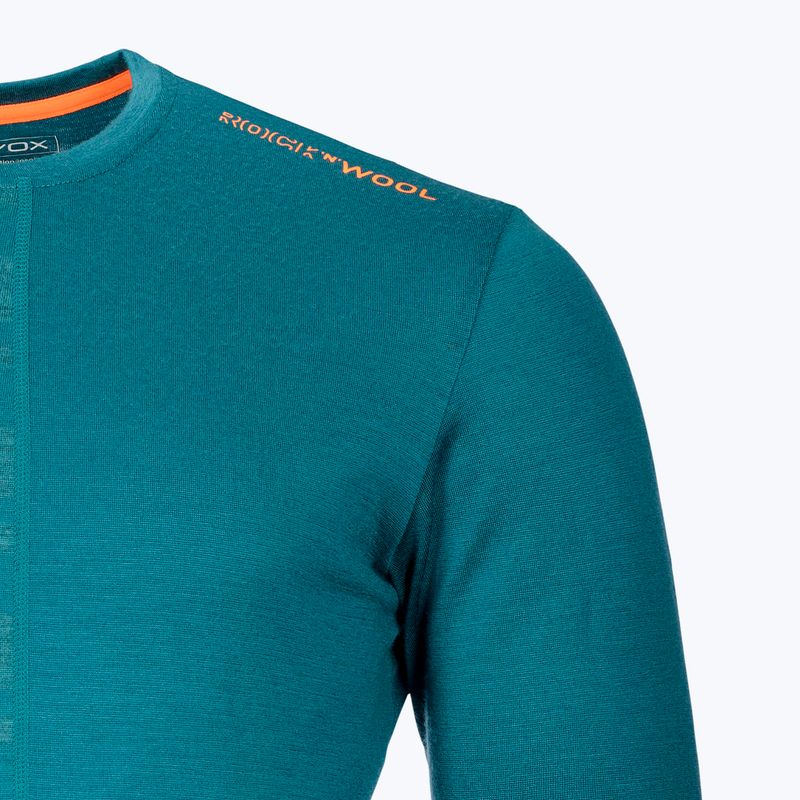 Férfi thermo póló Ortovox 185 Rock'N'Wool zöld 8410200006 2