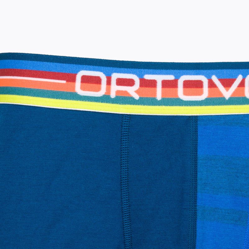 Férfi thermo boxeralsó Ortovox 185 Rock'N'Wool kék 8413200001 3