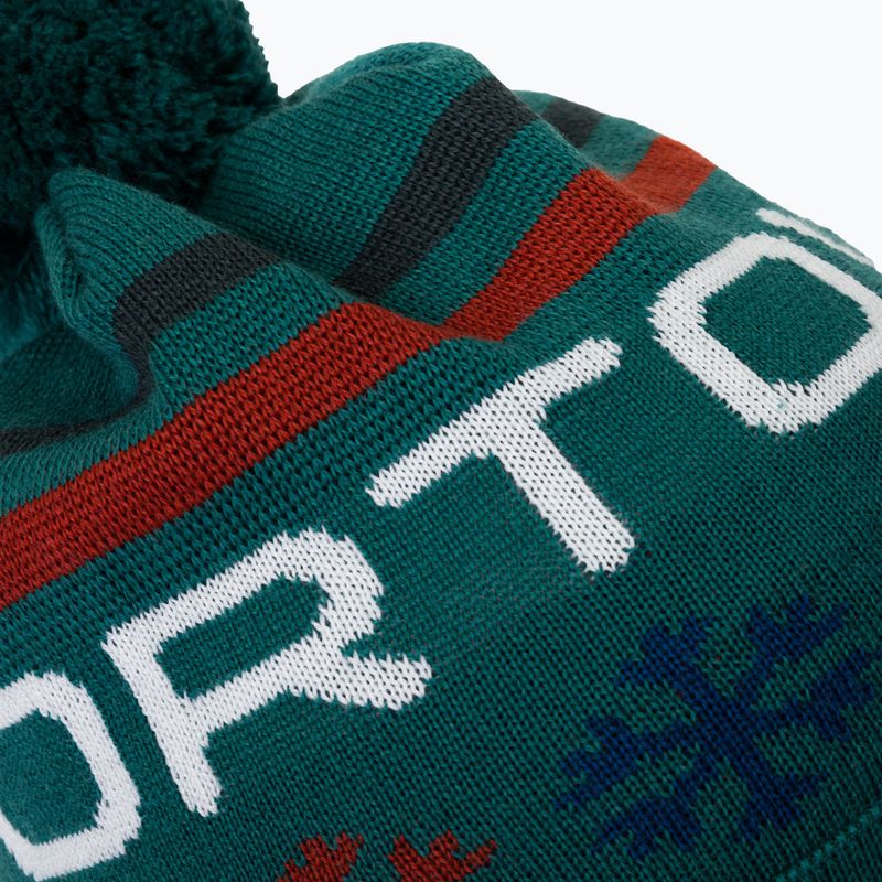 Ortovox Nordic Knit téli sapka zöld 68022 3