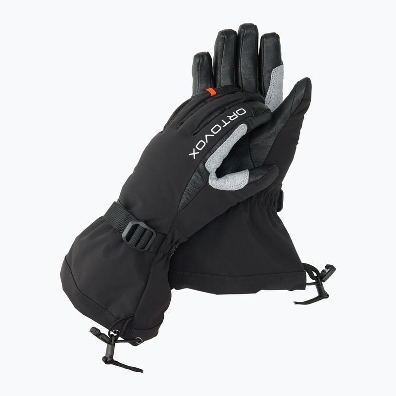 Férfi síkesztyű ORTOVOX Merino Mountain black raven