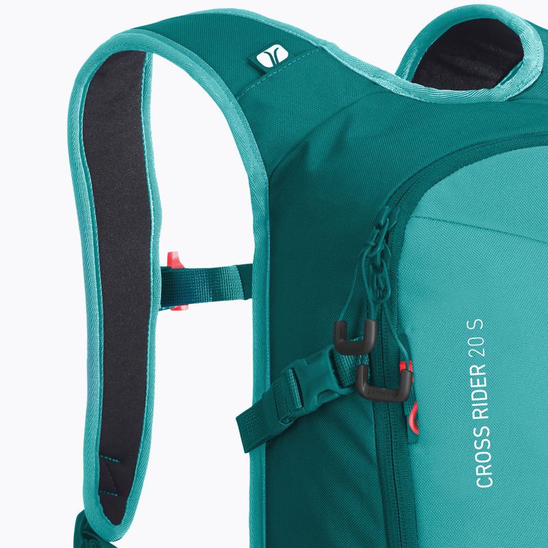 ORTOVOX Cross Rider 20 S síhátizsák csendes-óceáni zöld 6