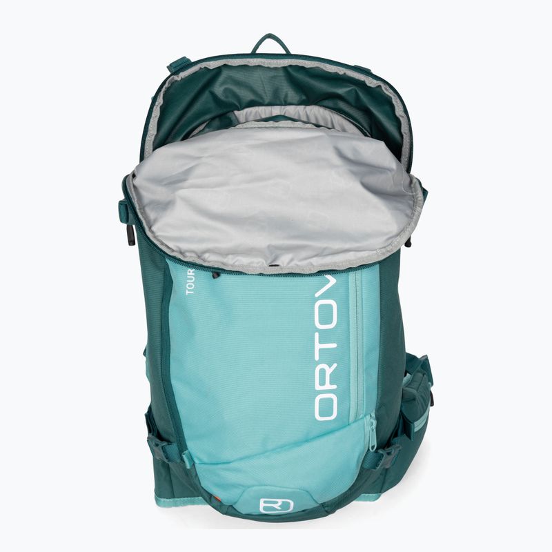 ORTOVOX Tour Rider 28 S síhátizsák csendes-óceáni zöld 4