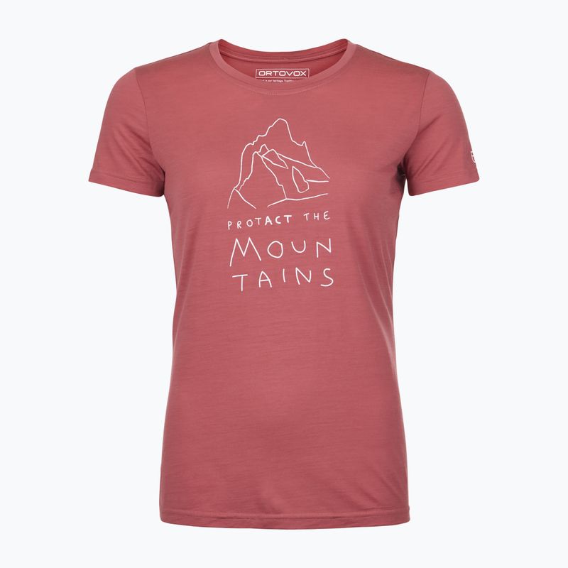 Női póló ORTOVOX 150 Cool Mtn Protector wild rose