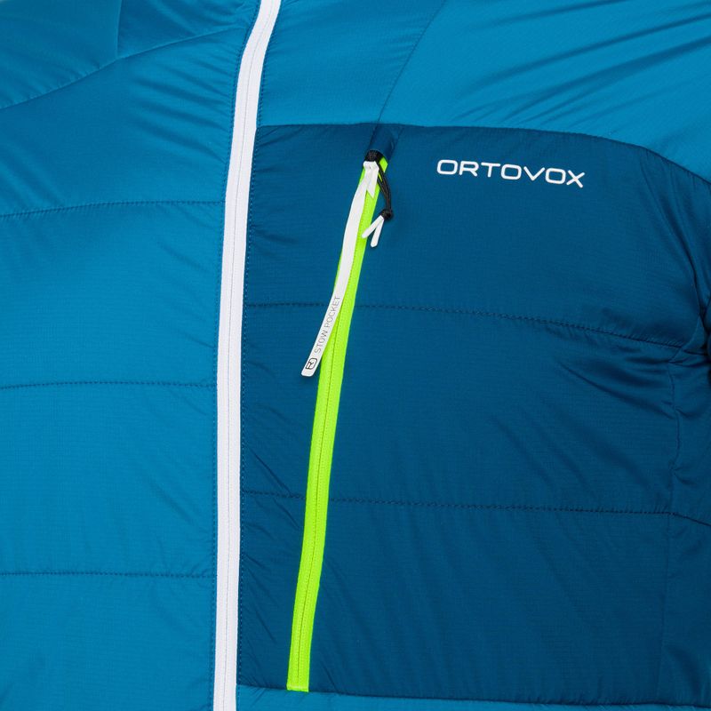 Férfi ORTOVOX Swisswool Piz Duan hibrid dzseki kék 6132700039 3
