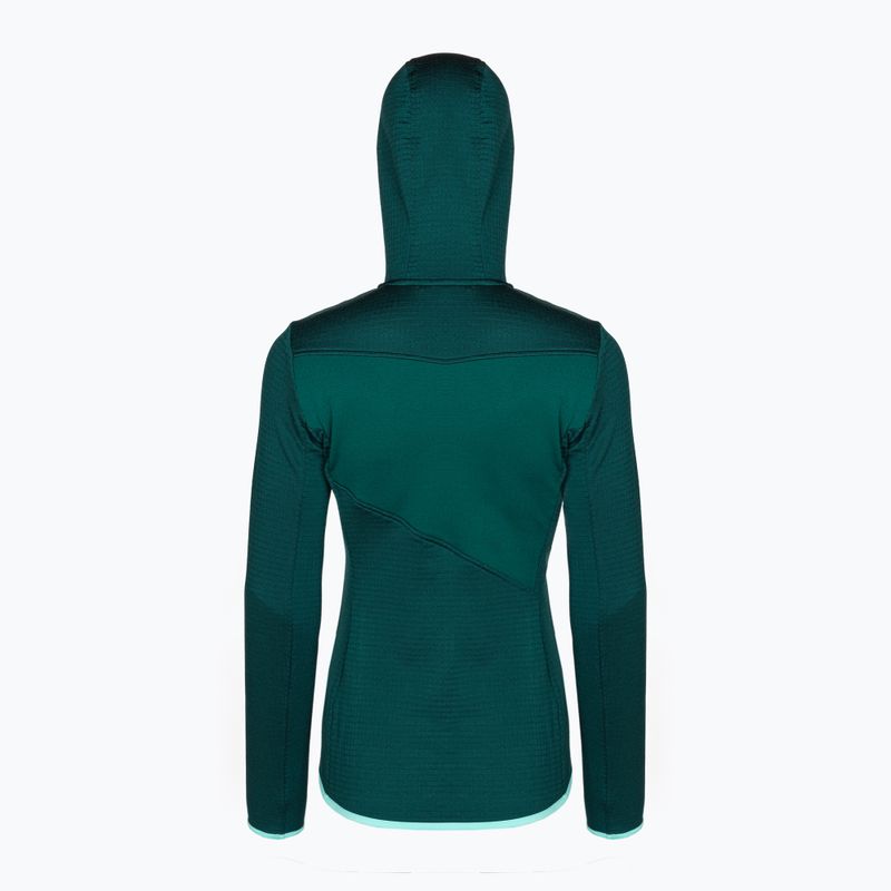 Női trekking pulóver Ortovox Fleece Grid Hoody dark pacific 87201 2