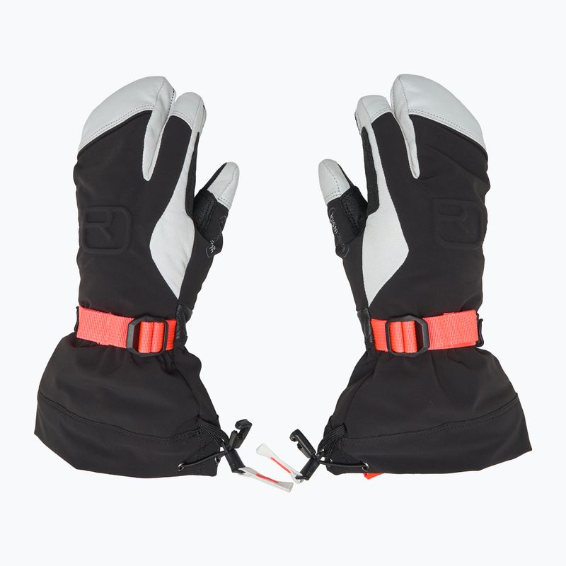 Női síkesztyű ORTOVOX Merino Freeride 3 Finger black raven 3