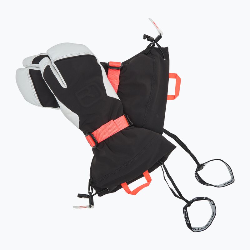 Női síkesztyű ORTOVOX Merino Freeride 3 Finger black raven 5
