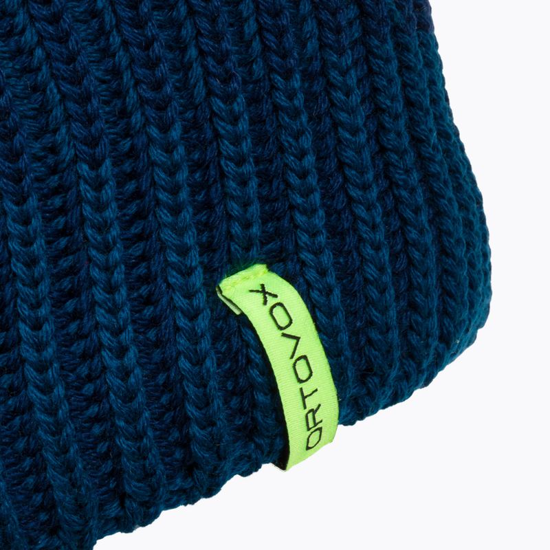 ORTOVOX Deep Knit Beanie mély óceán túrázó sapka 4