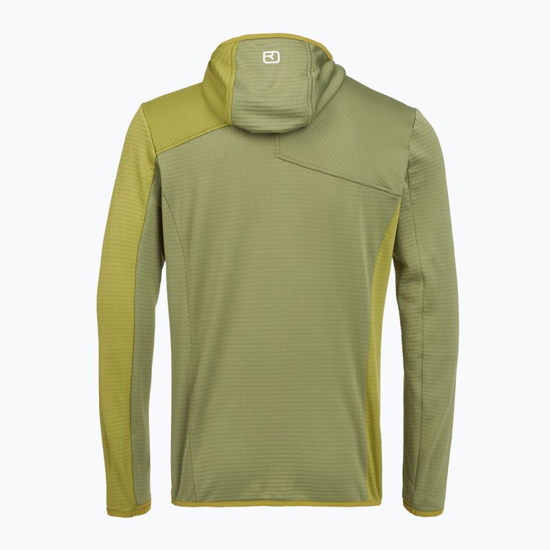 Férfi ORTOVOX Fleece Light Grid kapucnis vadnövényes melegítőfelső 2