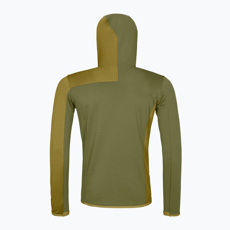 Férfi ORTOVOX Fleece Light Grid kapucnis vadnövényes melegítőfelső 2