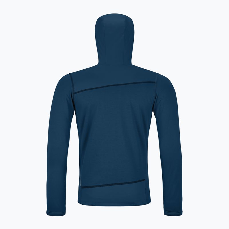 Férfi ORTOVOX Fleece Light Hoody deep ocean 2