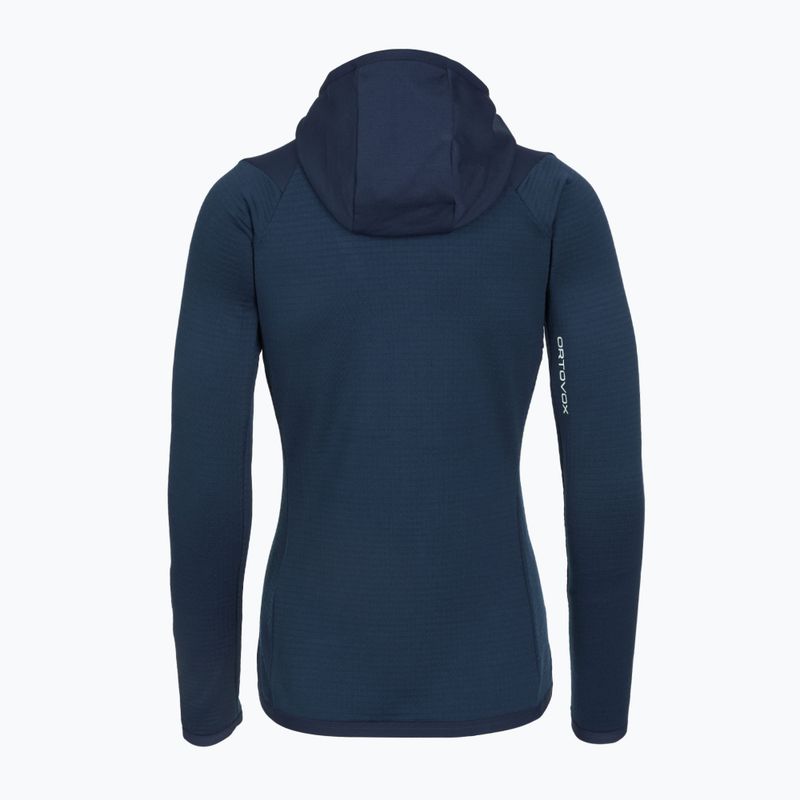 Női pulóver ORTOVOX Fleece Grid Hoody deep ocean 2