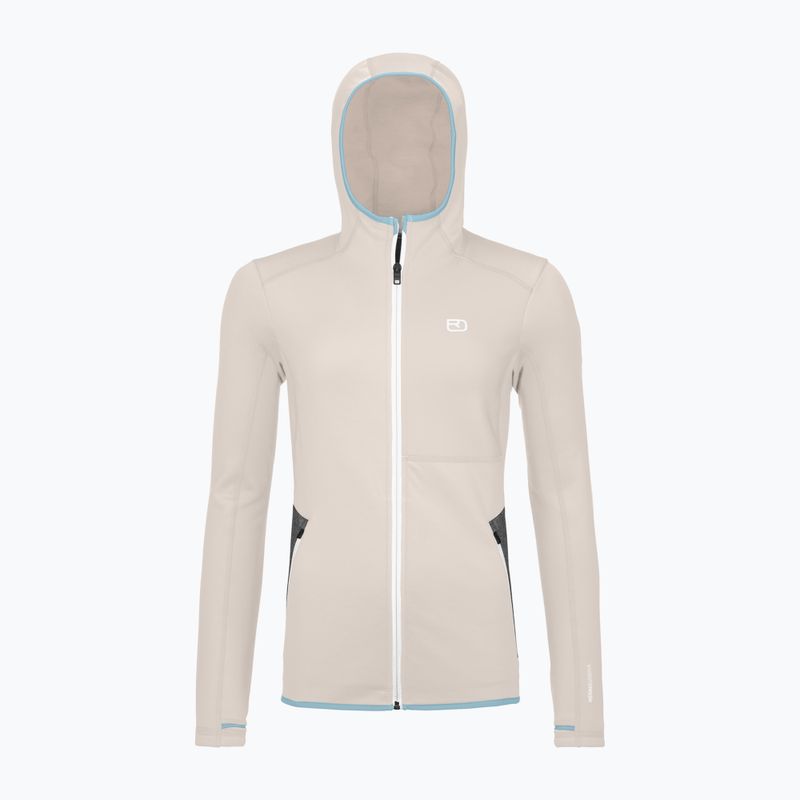 Női pulóver ORTOVOX Fleece Hoody white chalk