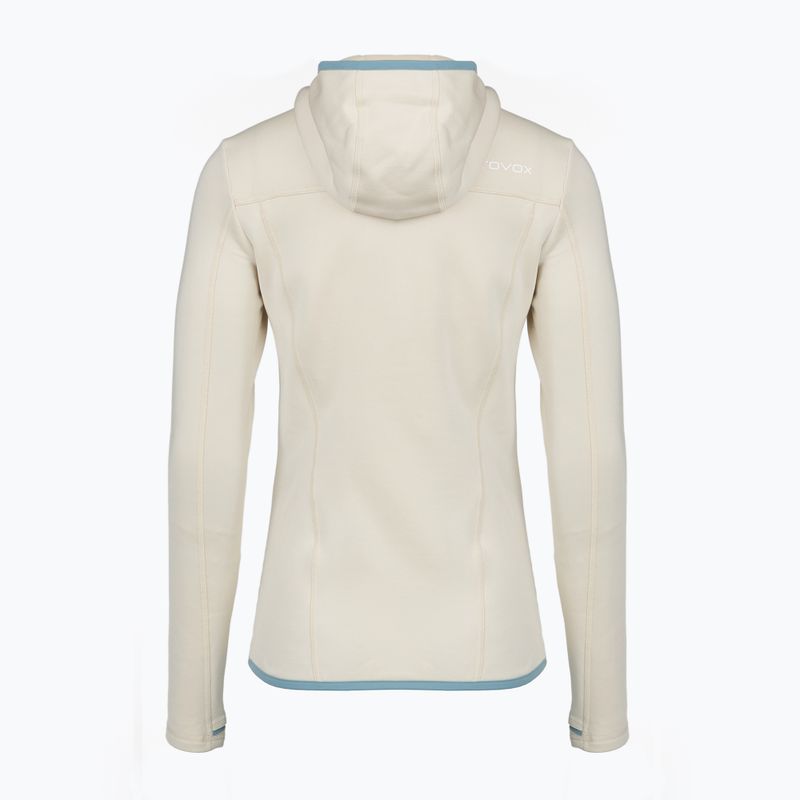 Női pulóver ORTOVOX Fleece Hoody white chalk 2