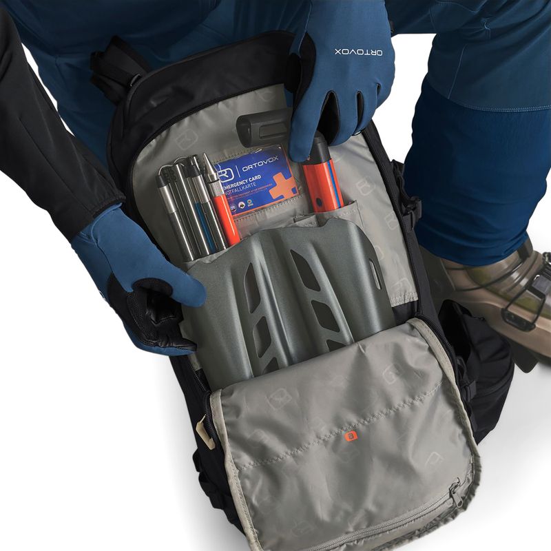 Skitúra hátizsák ORTOVOX Venet Tour 30 l black raven 10