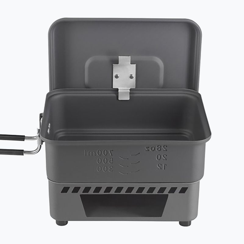 Esbit Solid Fuel Cookset For 14G And 27G Solid Fuel 1100 ml alumínium főzőkészlet 2
