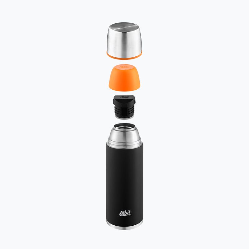 Esbit Stainless Steel Vacuum Flask 1000 ml acél/fekete termosz 2