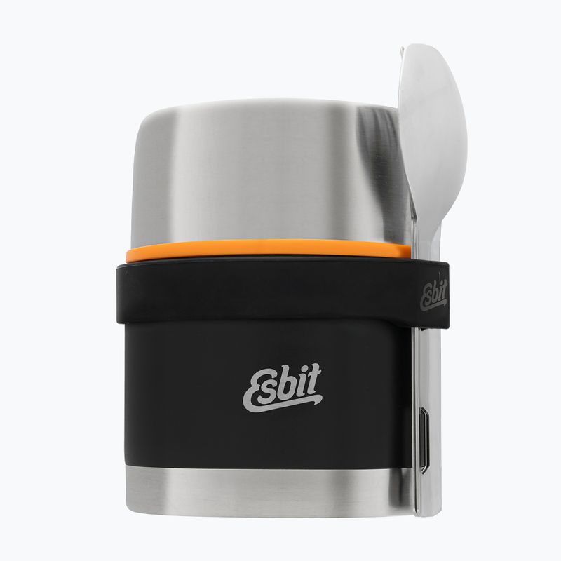 Esbit Stainless Steel Food Jug 500 ml black ételhordó evőeszközökkel 2