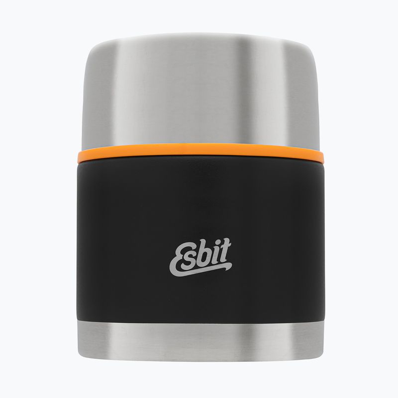 Esbit Stainless Steel Food Jug 500 ml black ételhordó evőeszközökkel 3