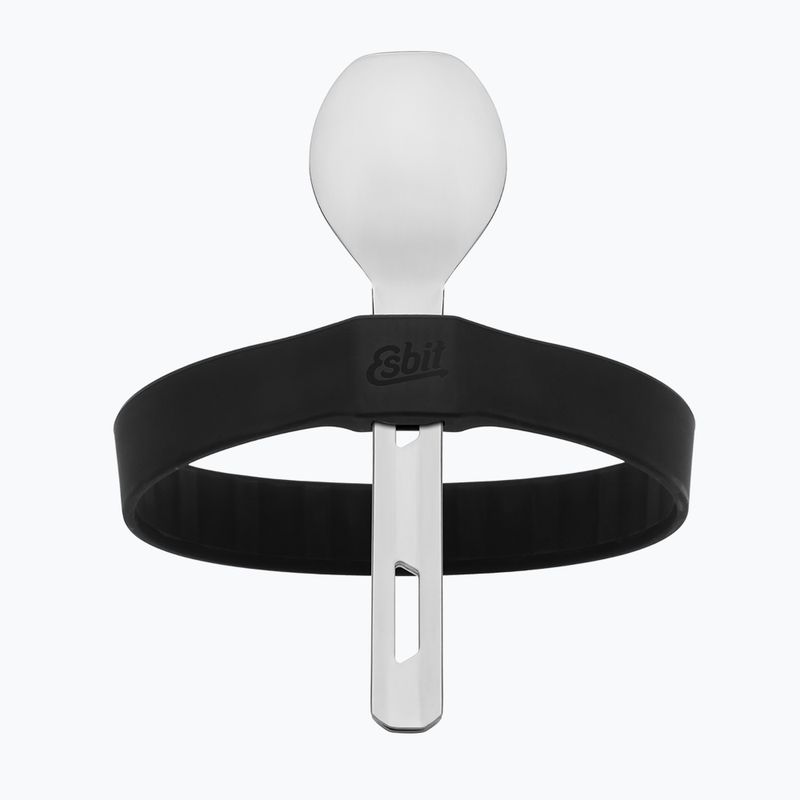 Esbit Stainless Steel Food Jug 500 ml black ételhordó evőeszközökkel 5