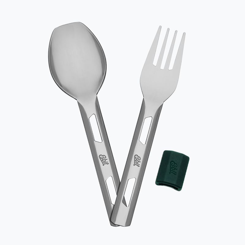 Ételtermosz evőeszközökkel Esbit Stainless Steel Food Jug 500 ml forest green 8