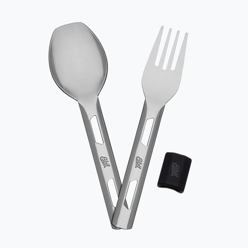 Ételtermosz evőeszközökkel Esbit Stainless Steel Food Jug 750 ml black 9