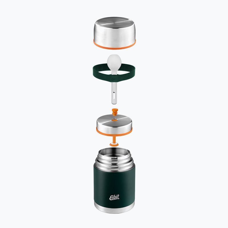 Ételtermosz evőeszközökkel Esbit Stainless Steel Food Jug 750 ml forest green 4