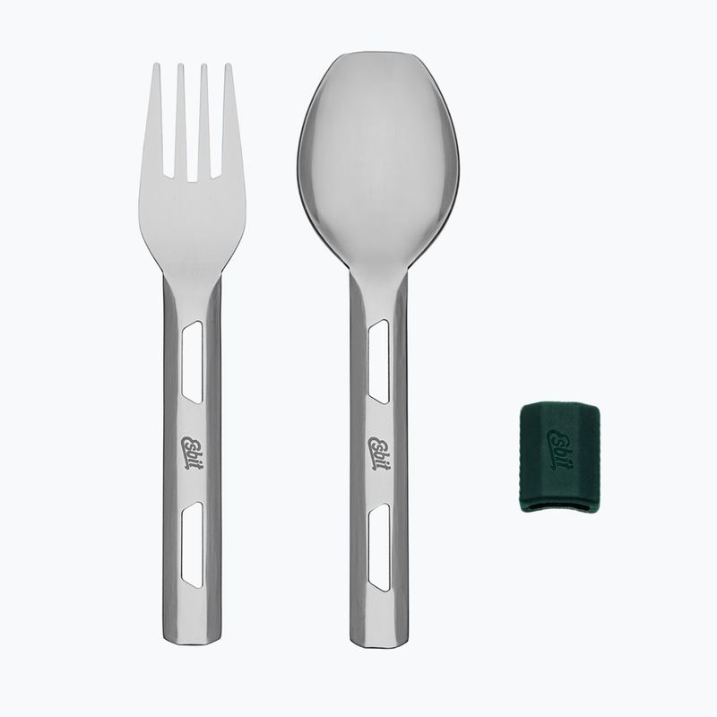 Ételtermosz evőeszközökkel Esbit Stainless Steel Food Jug 750 ml forest green 8