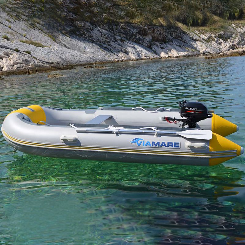 Viamare 330 S Airdeck 5 üléses ponton szürke-sárga 1126154 3