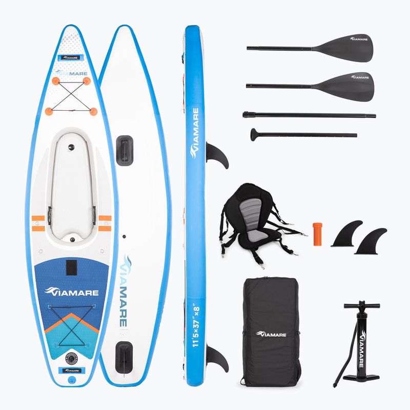 Kajak/SUP hibrid Viamare Supkayak 350 blue/white