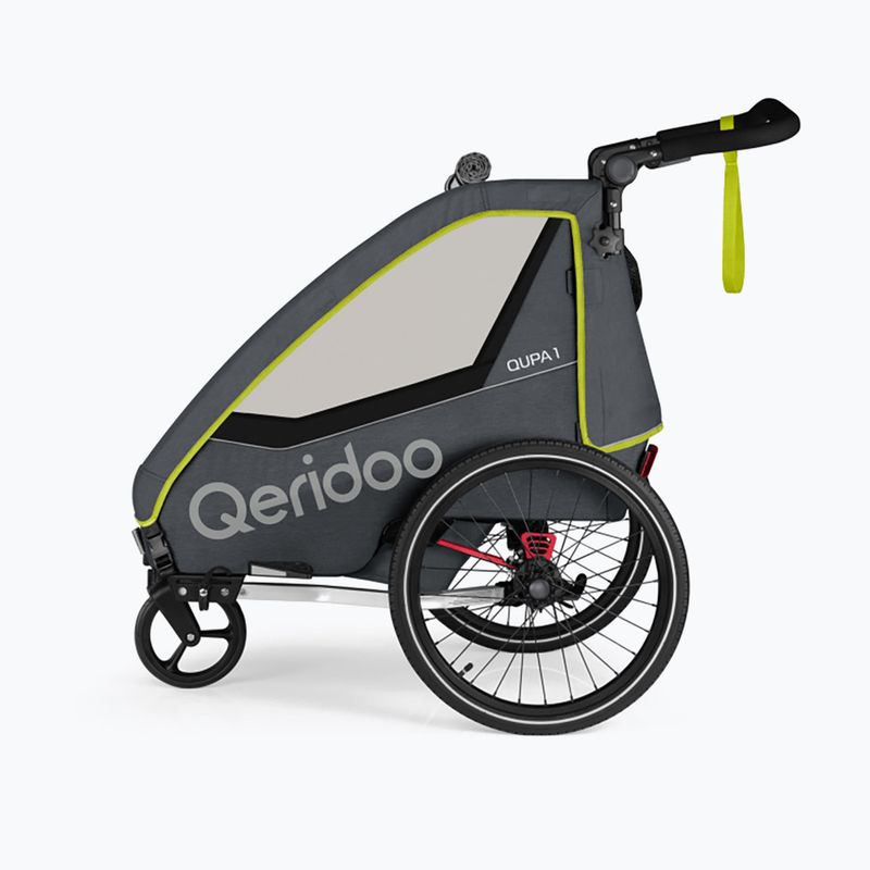 Qeridoo kerékpár utánfutó Qupa 1 lime 2