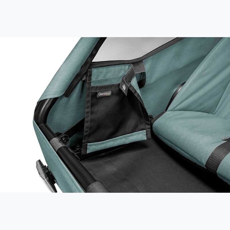 Kerékpár utánfutó Qeridoo Qupa 1 mineral blue 10