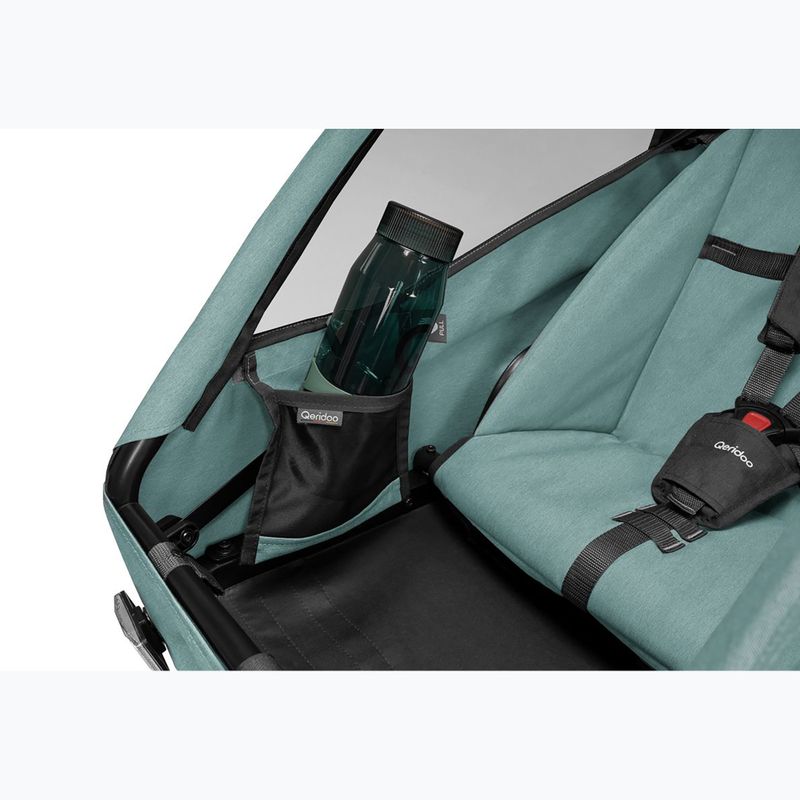 Kétszemélyes kerékpáros utánfutó Qeridoo Qupa 2 mineral blue 9