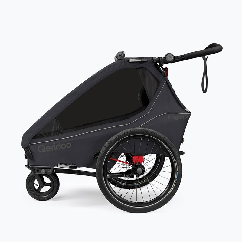 Kerékpár utánfutó Qeridoo Kidgoo 2 phantom grey 2