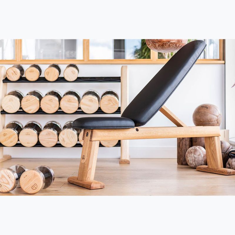 Edzőpad NOHrD Bench Press Oak természetes bőr 7