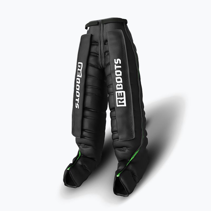 Lábszármandzsetták nyirokdrenázshoz REBOOTS Go Lite Recovery Pants 2.0 2025 Edition black/white/green 2