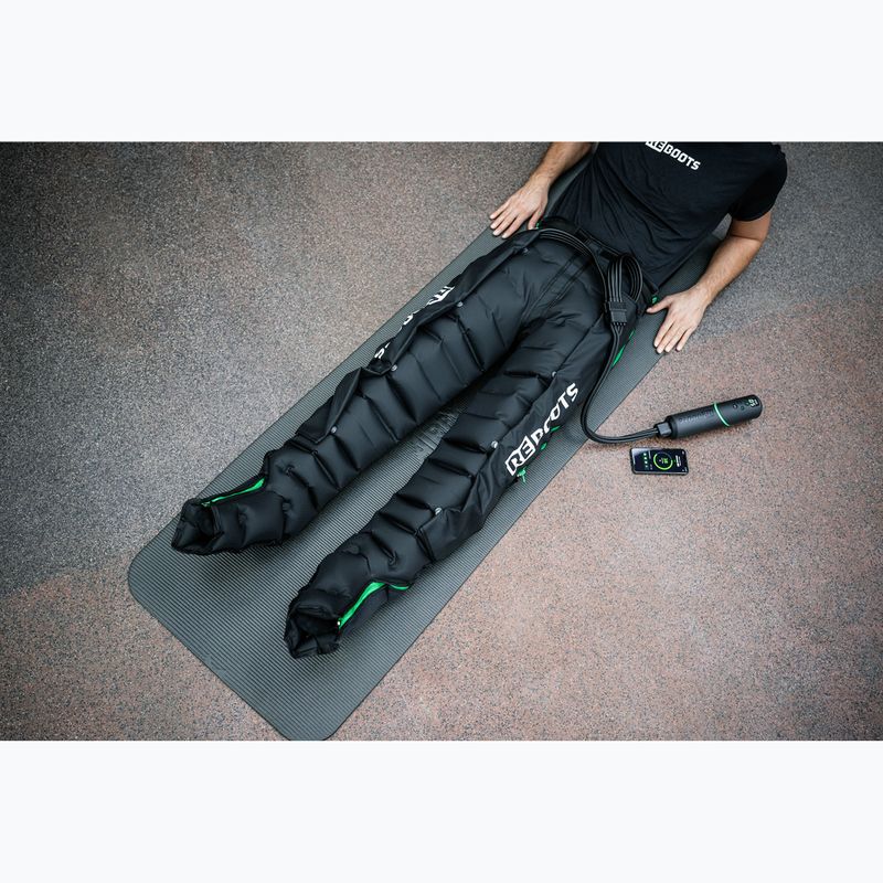 Lábszármandzsetták nyirokdrenázshoz REBOOTS Go Lite Recovery Pants 2.0 2025 Edition black/white/green 10