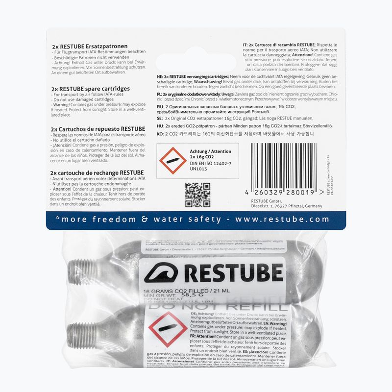 CO2 patron (2db 16g) a Restube patronokhoz MRA0004 2