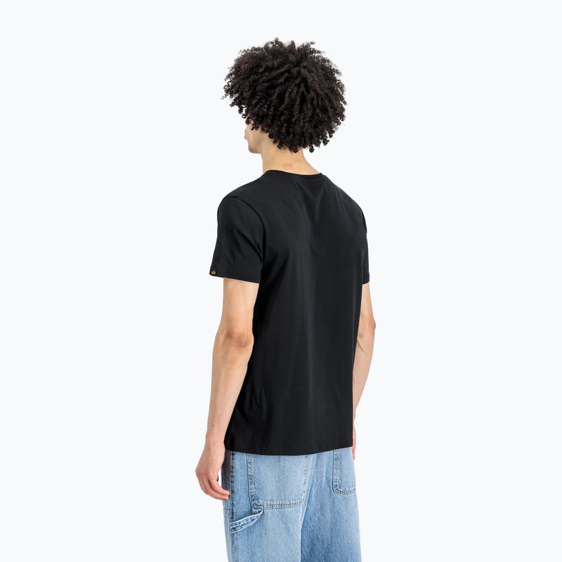 Alpha Industries férfi alap fekete/kék póló pólóing 3