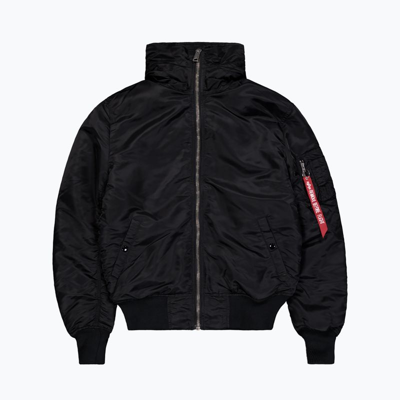 Férfi Alpha Industries MA-1 kapucnis bomber dzseki fekete 6