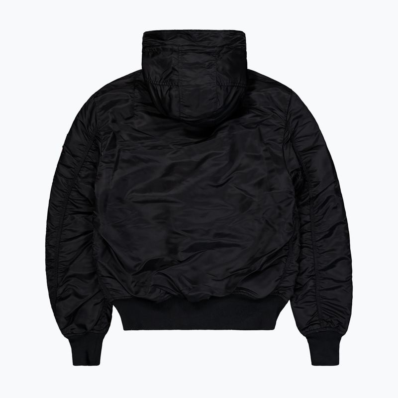 Férfi Alpha Industries MA-1 kapucnis bomber dzseki fekete 7
